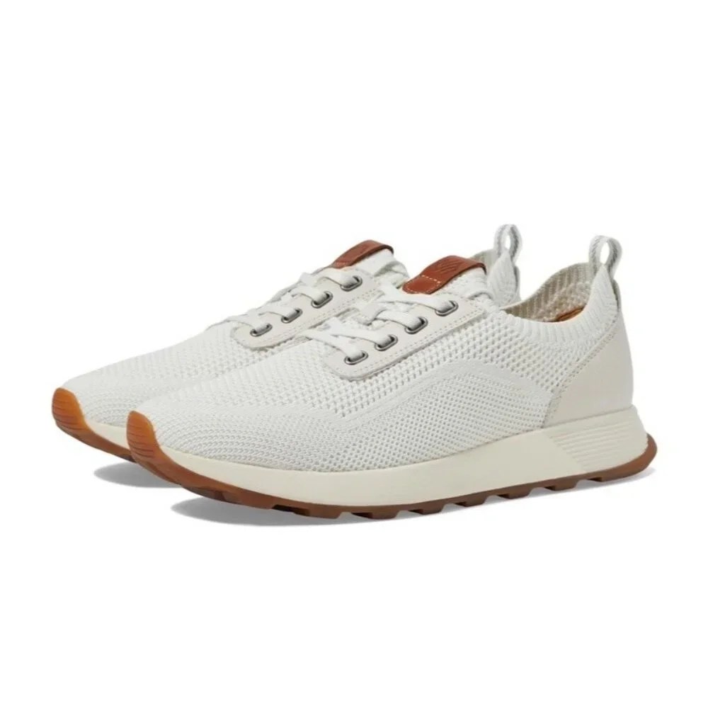 NIB Johnston & Murphy Amherst 2.0‎ White Knit Jogger Men Sz 10.5W  Style 25-0738